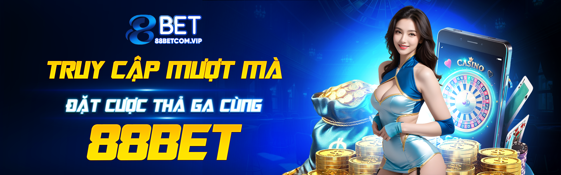 Truy cập mượt mà đặt cược thả ga cùng 88bet